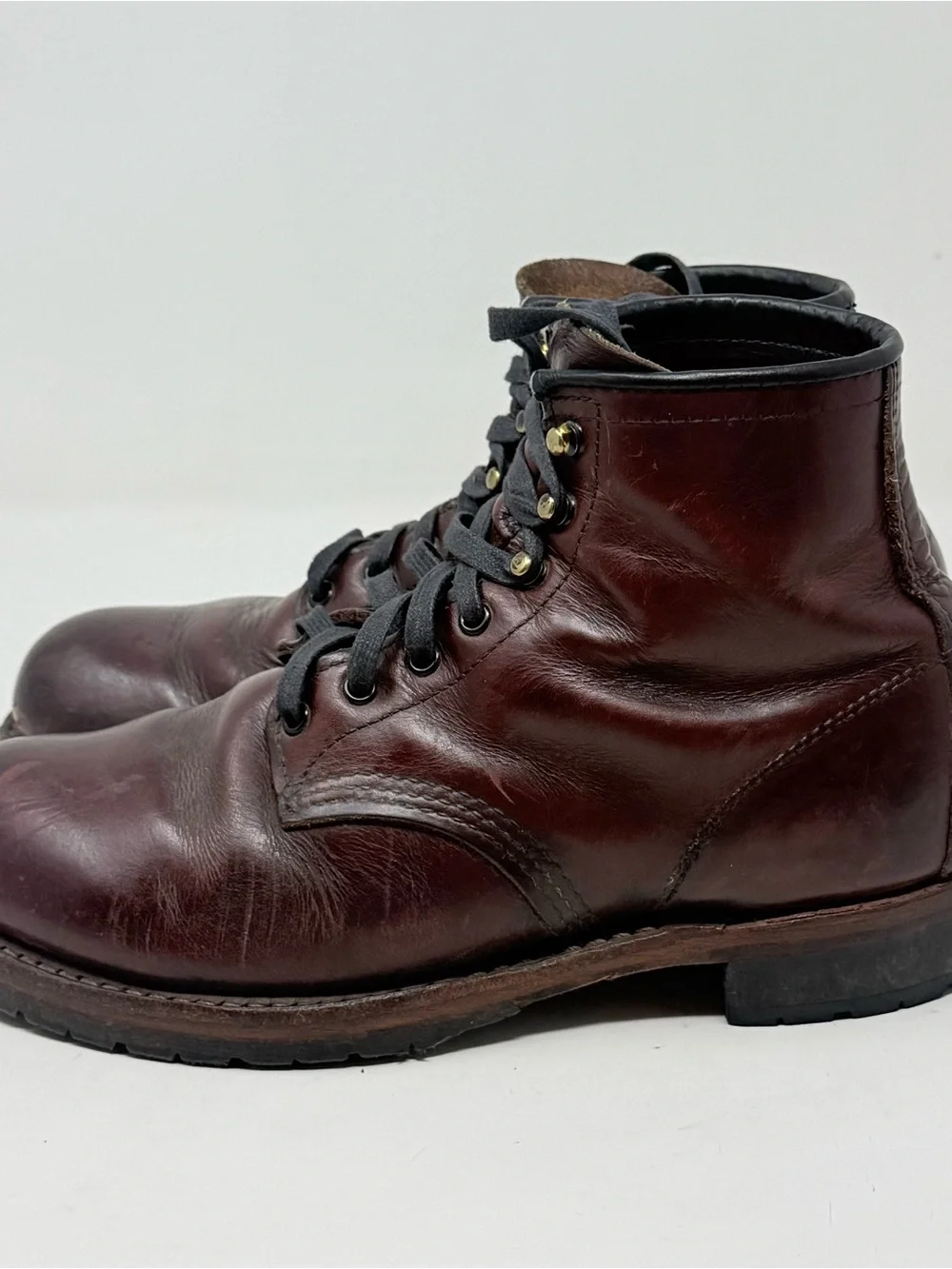 Red Wing Beckman Heritage 9011 Boots Mens 7 D Red Oxblood Leather USA Made